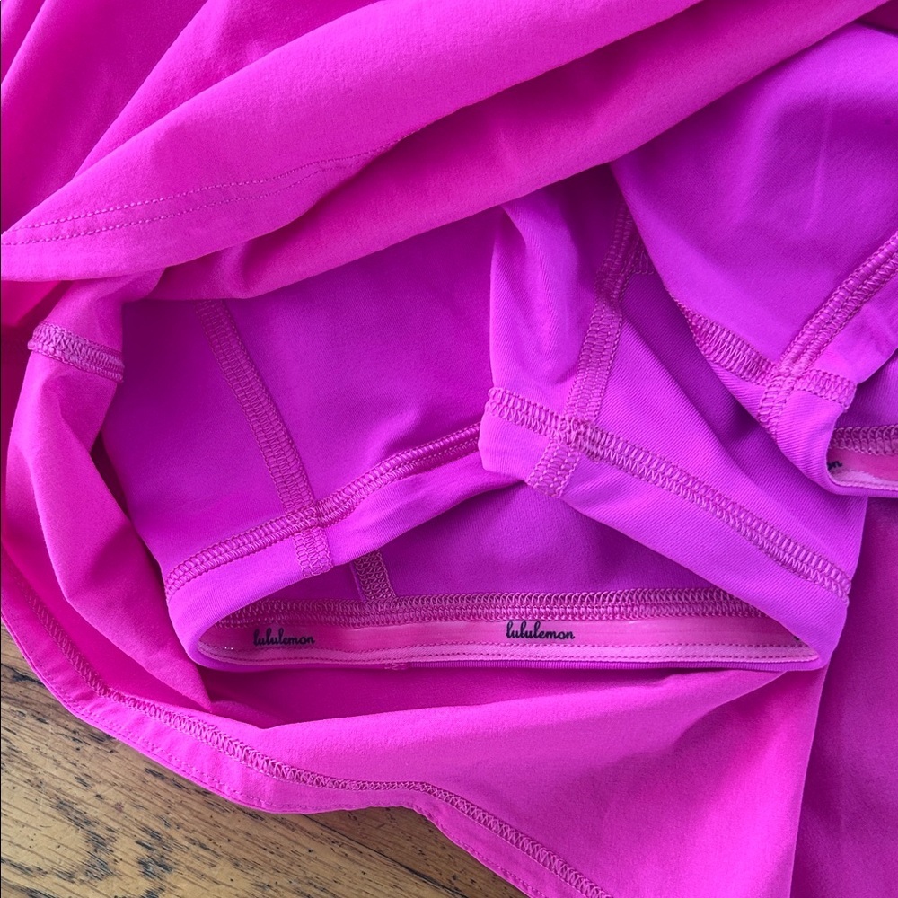 Lululemon Bright Pink Women's Essential High-Rise Run Mini Skirt / Skort XS - Picture 5 of 8